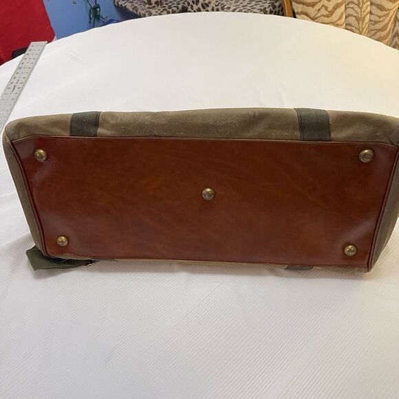 L.L. Bean Vintage Distressed Monogramed Duffle Bag - Picture 10 of 14